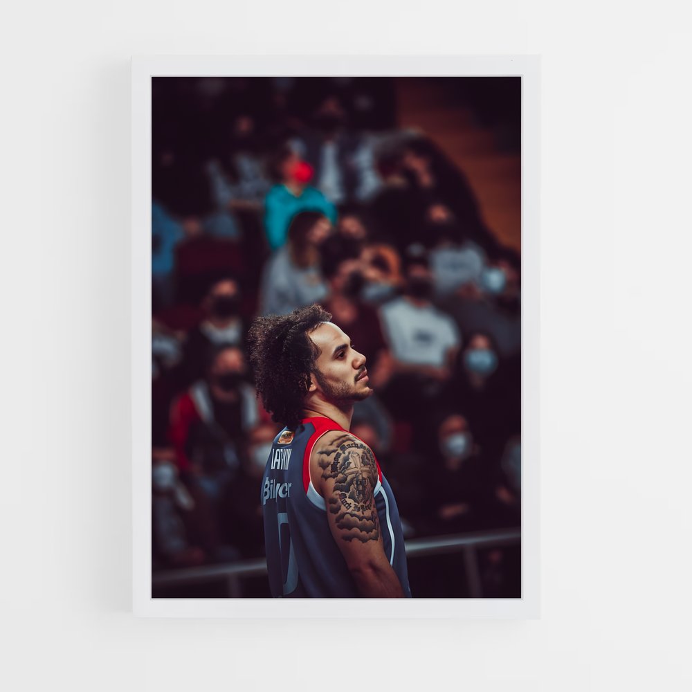 Poster Énergie Tatouée – affiche Basketball (vue 3)
